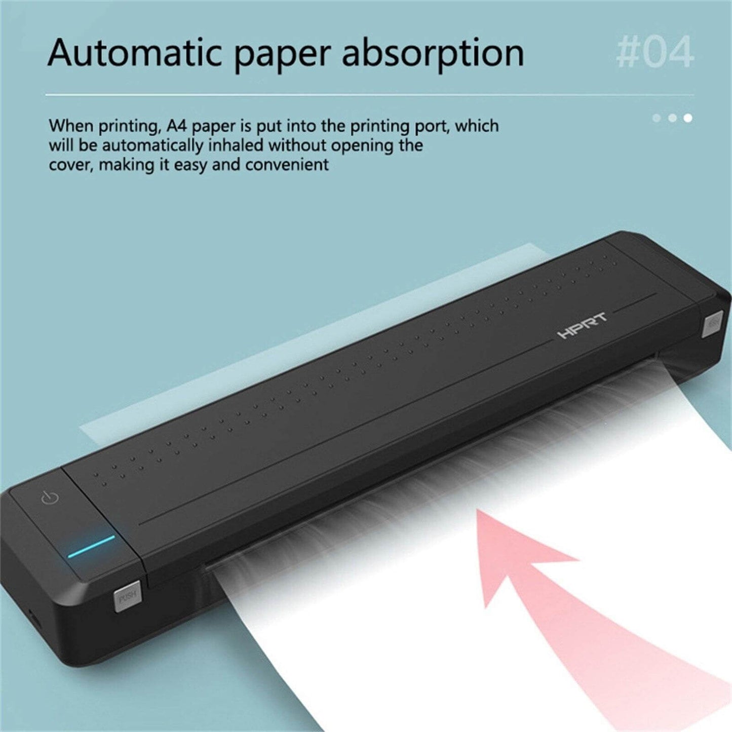 Portable Mini Bluetooth Thermal Printer with Built-in Battery