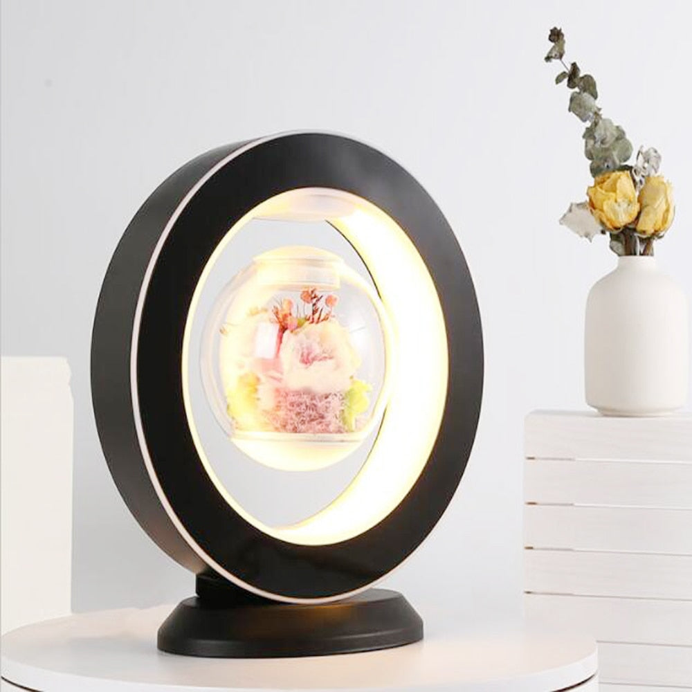 Magnetic Floating Immortal Flower Vase Lamp