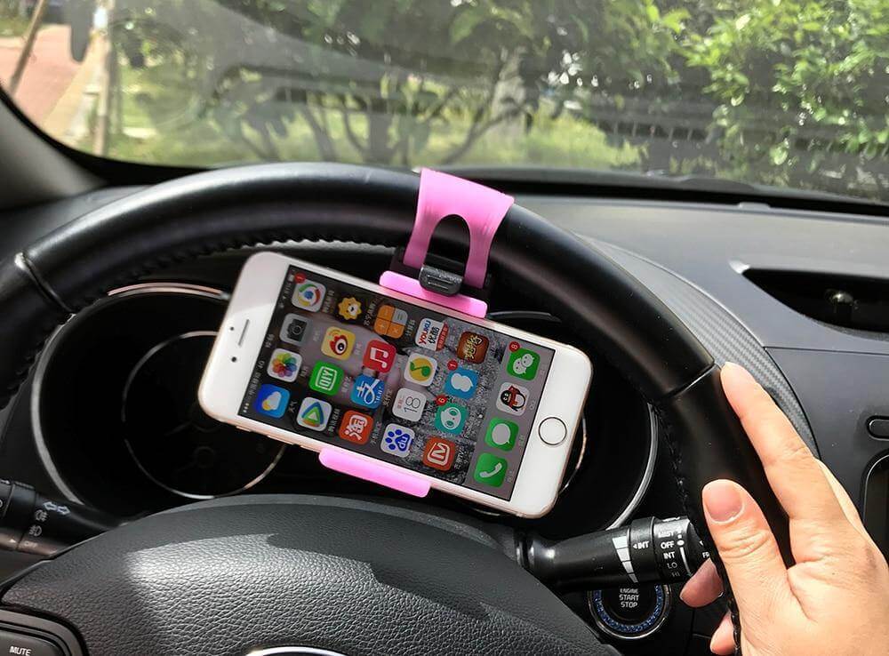 Universal Car Steering Wheel Phone Holder