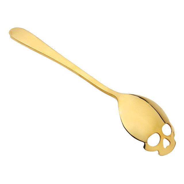 Skull Shaped Stainless Steel Spoon