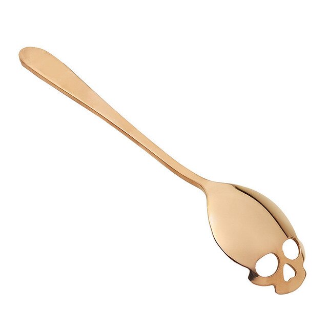 Skull Shaped Stainless Steel Spoon