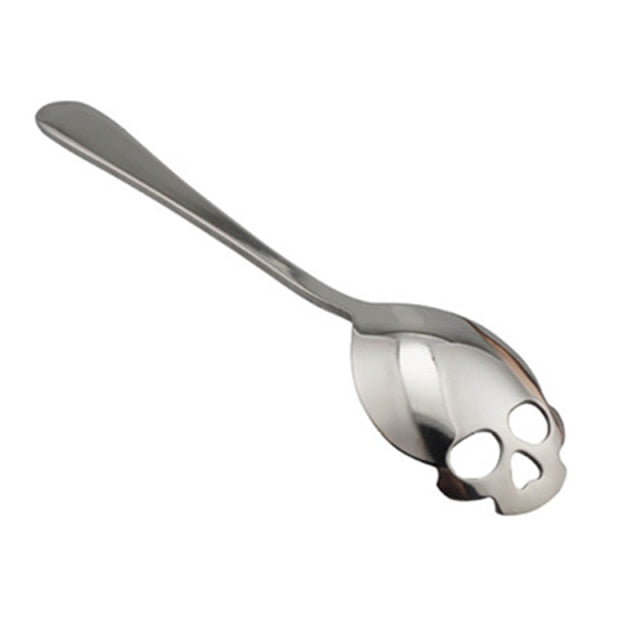 Skull Shaped Stainless Steel Spoon