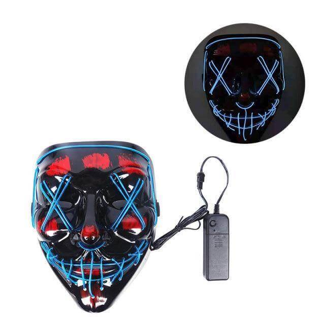 Neon Horror LED Party Halloween Mask