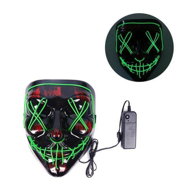 Neon Horror LED Party Halloween Mask