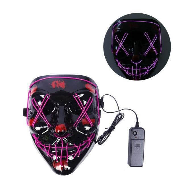 Neon Horror LED Party Halloween Mask
