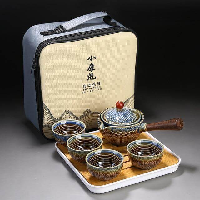 Unique Ceramic Moving Teapot Filter Set