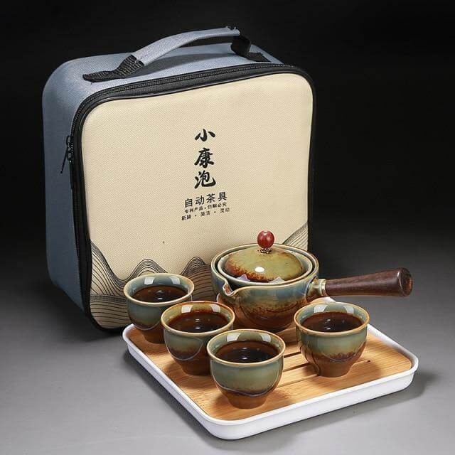 Unique Ceramic Moving Teapot Filter Set