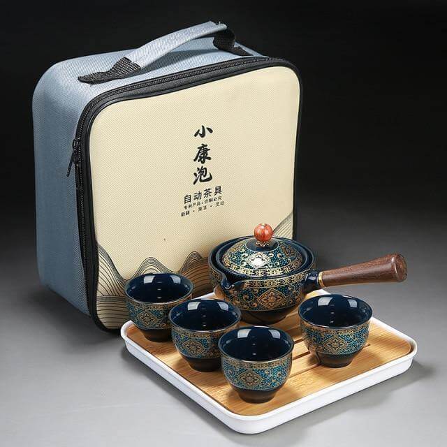 Unique Ceramic Moving Teapot Filter Set