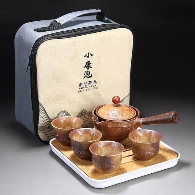 Unique Ceramic Moving Teapot Filter Set