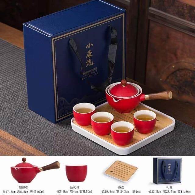 Unique Ceramic Moving Teapot Filter Set