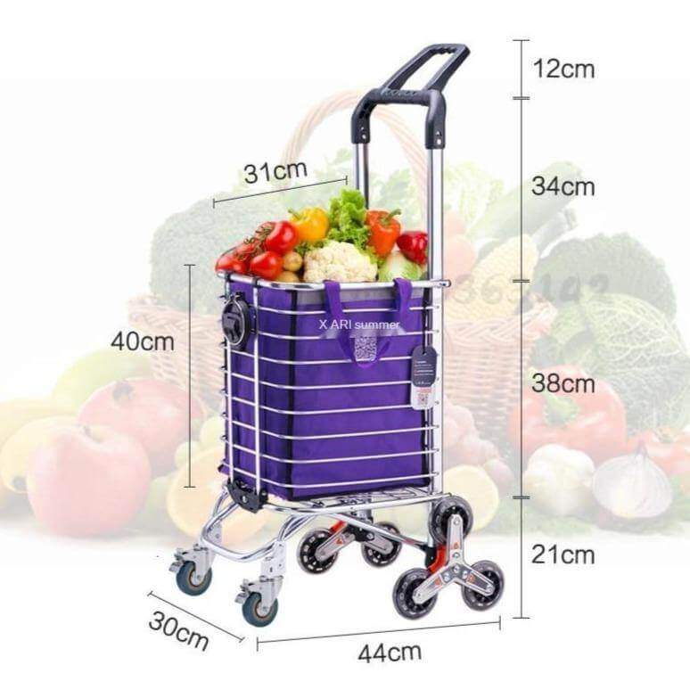 Easy Carry Climbing Wheeled Shopping Cart