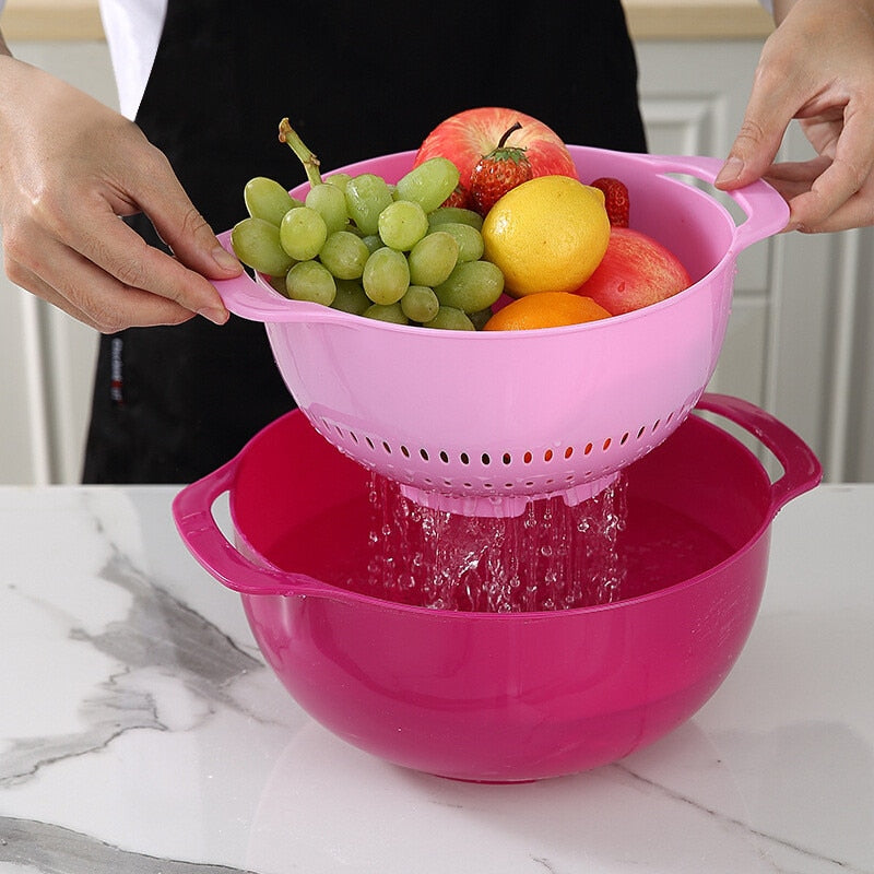 Rainbow Multifunctional Stackable Kitchen Bowl Set