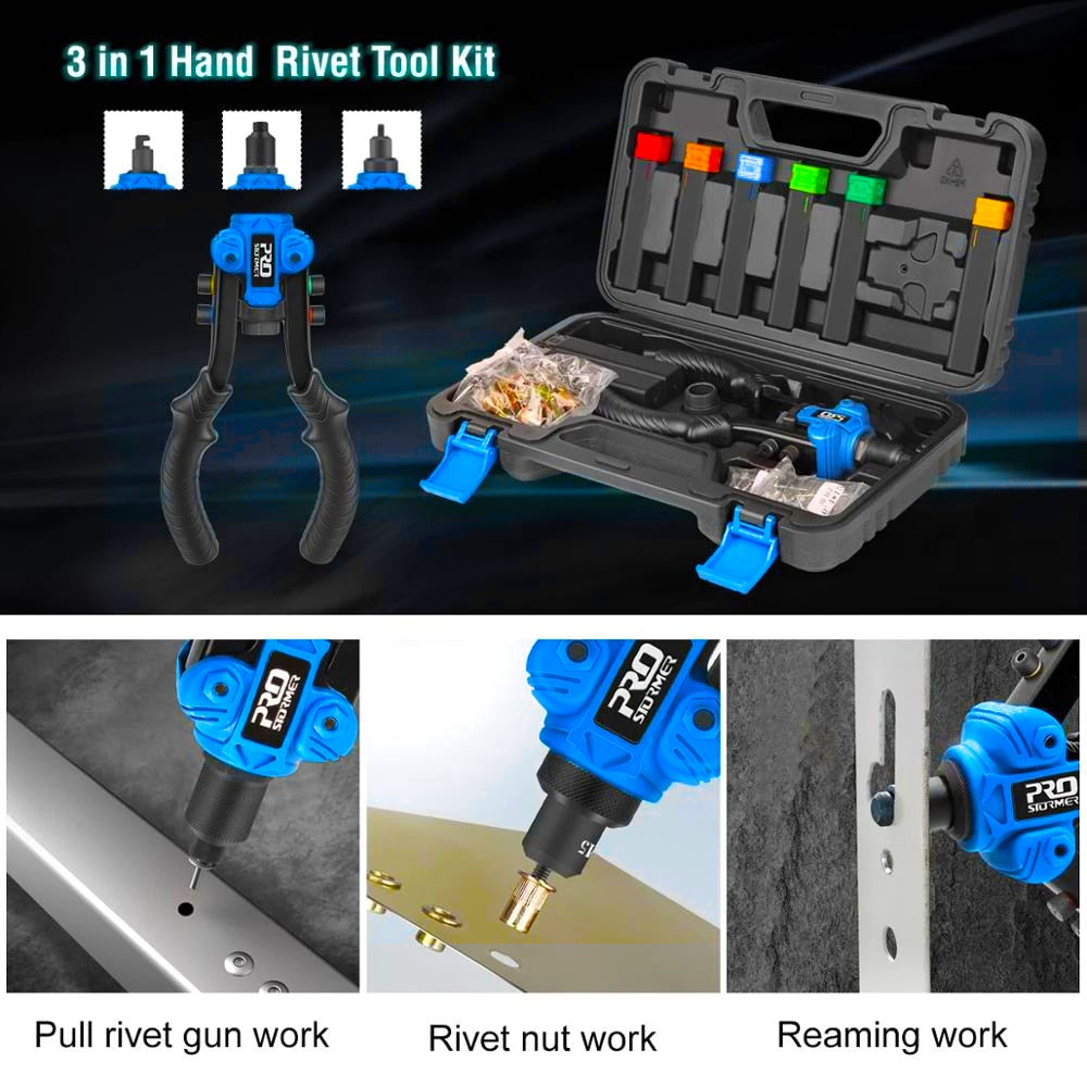 3in1 Hand Rivet Nut Tool Set - UTILITY5STORE