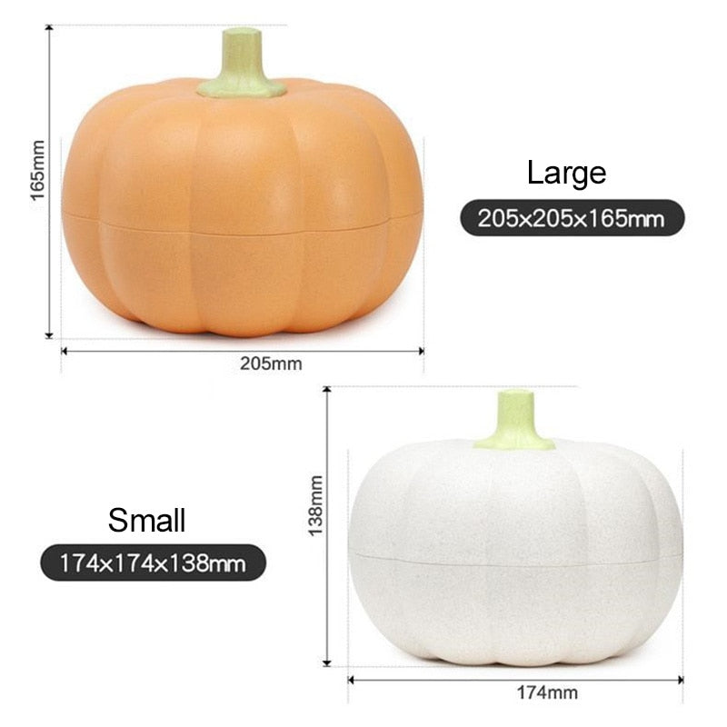 Pumpkin Multi-Layer Snack Storage Box
