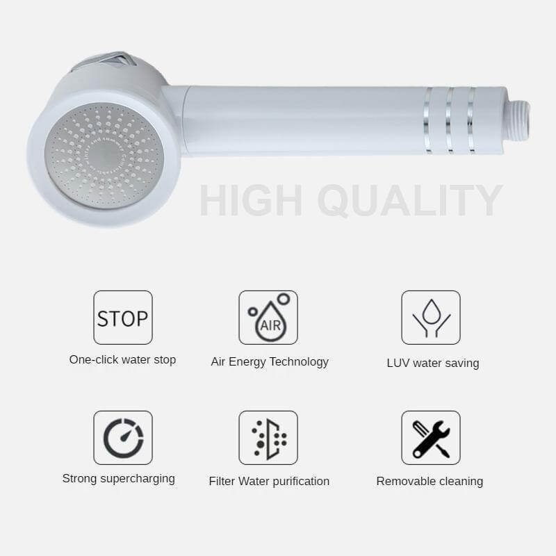 High-pressure Back Rubber Shower Head