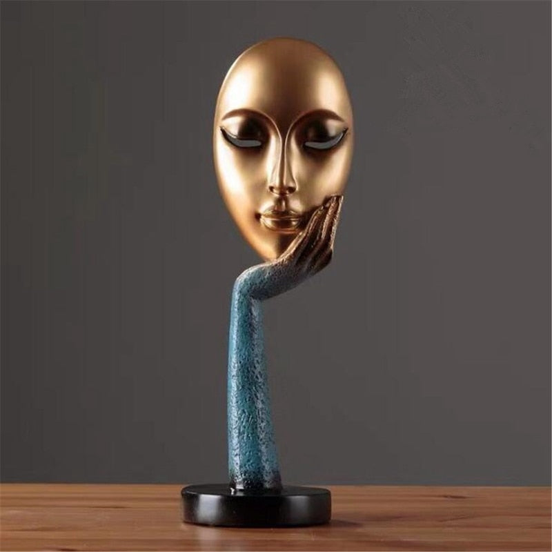 Modern Abstract Human Face Art Statue - UTILITY5STORE