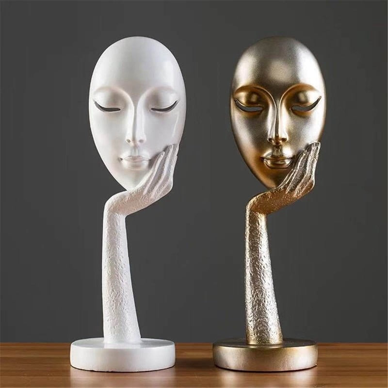 Modern Abstract Human Face Art Statue - UTILITY5STORE