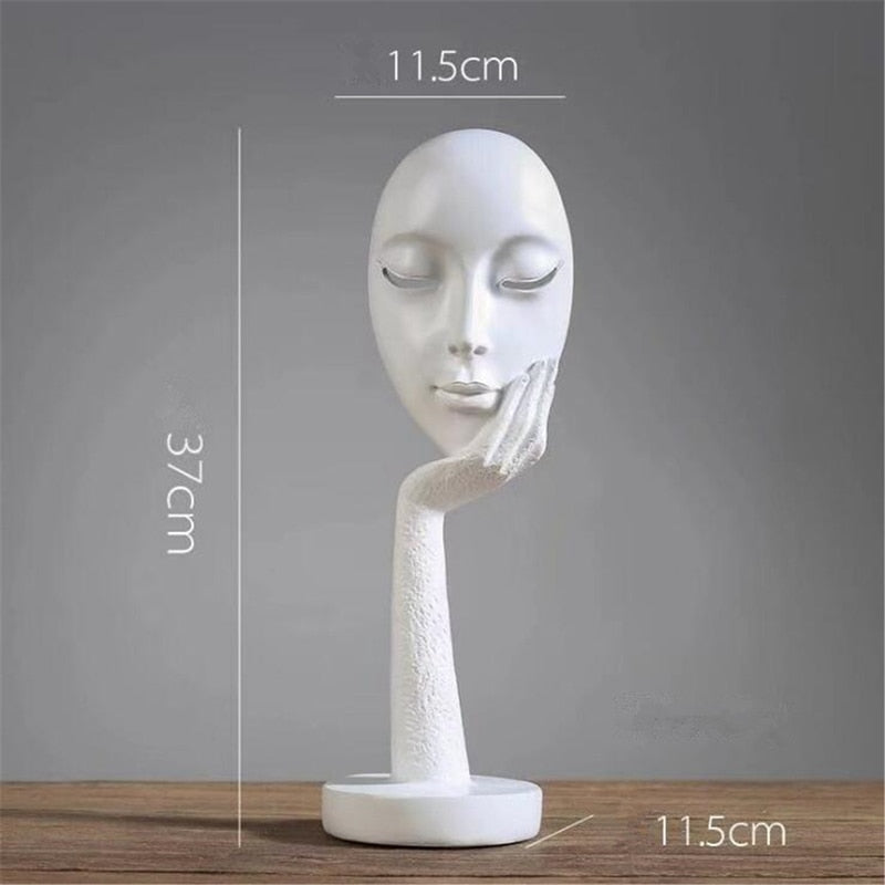 Modern Abstract Human Face Art Statue - UTILITY5STORE