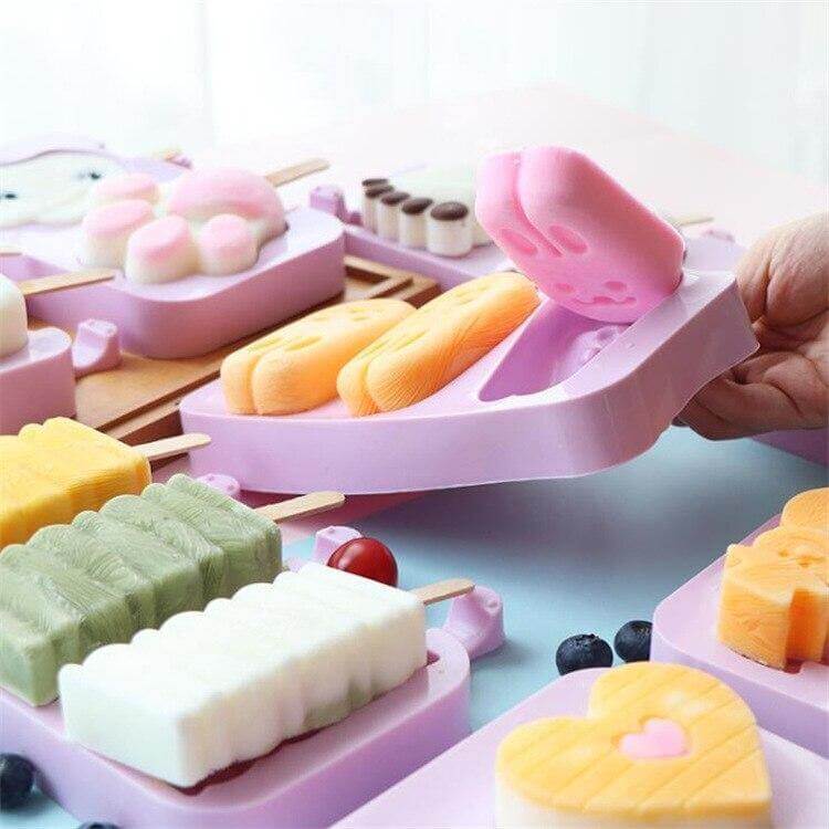 Silicone Cartoon Homemade Ice Cream Molds