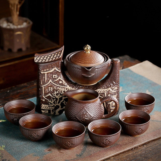 Unique Ancient Chinese Porcelain Teapot Set