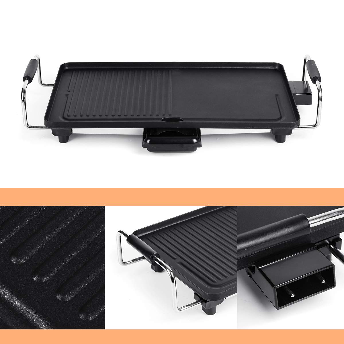 Non-Stick Electric Smokeless Indoor Grill