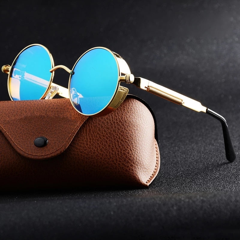 Creative Round Retro Round Metal Sunglasses - UTILITY5STORE