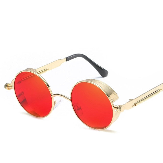 Creative Round Retro Round Metal Sunglasses - UTILITY5STORE