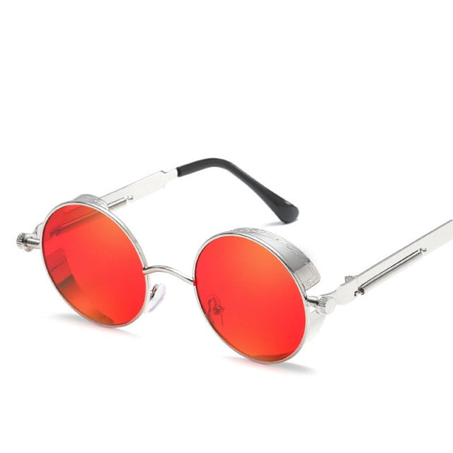 Creative Round Retro Round Metal Sunglasses - UTILITY5STORE