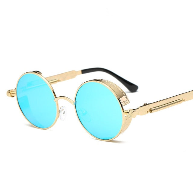 Creative Round Retro Round Metal Sunglasses - UTILITY5STORE