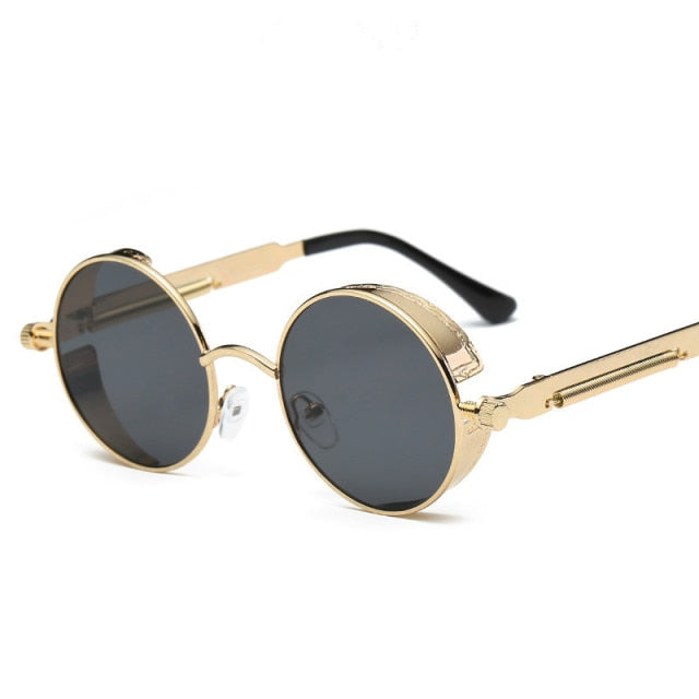 Creative Round Retro Round Metal Sunglasses - UTILITY5STORE