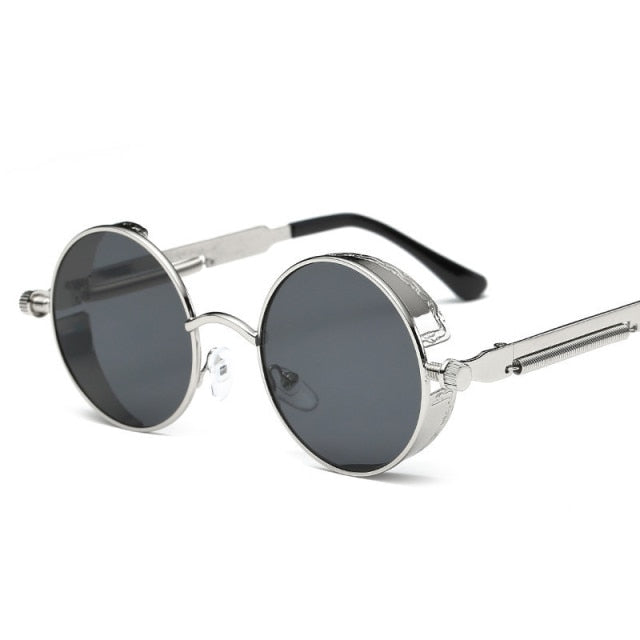 Creative Round Retro Round Metal Sunglasses - UTILITY5STORE