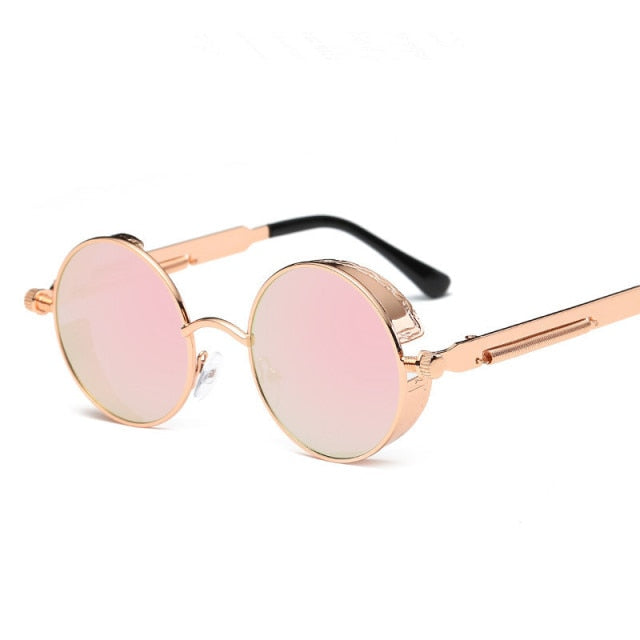 Creative Round Retro Round Metal Sunglasses - UTILITY5STORE