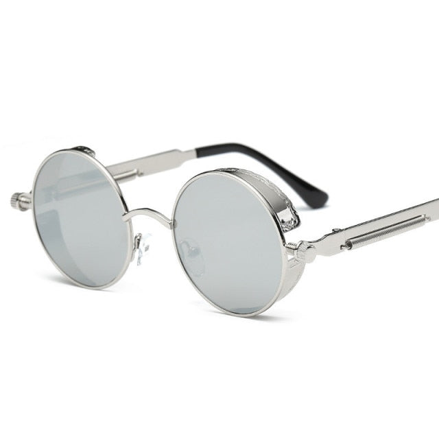 Creative Round Retro Round Metal Sunglasses - UTILITY5STORE