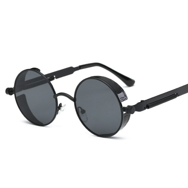 Creative Round Retro Round Metal Sunglasses - UTILITY5STORE