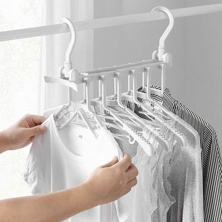 Foldable Non Slip Easy Storage Smart Clothes Hanger