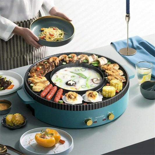 Korean Style Non-stick Smokeless Electric Barbecue Grill - UTILITY5STORE