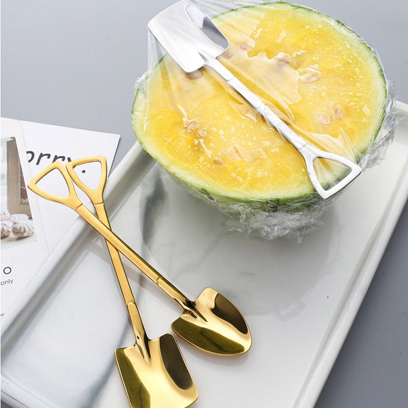 Creative Shovel Shape Dessert Spoons - UTILITY5STORE