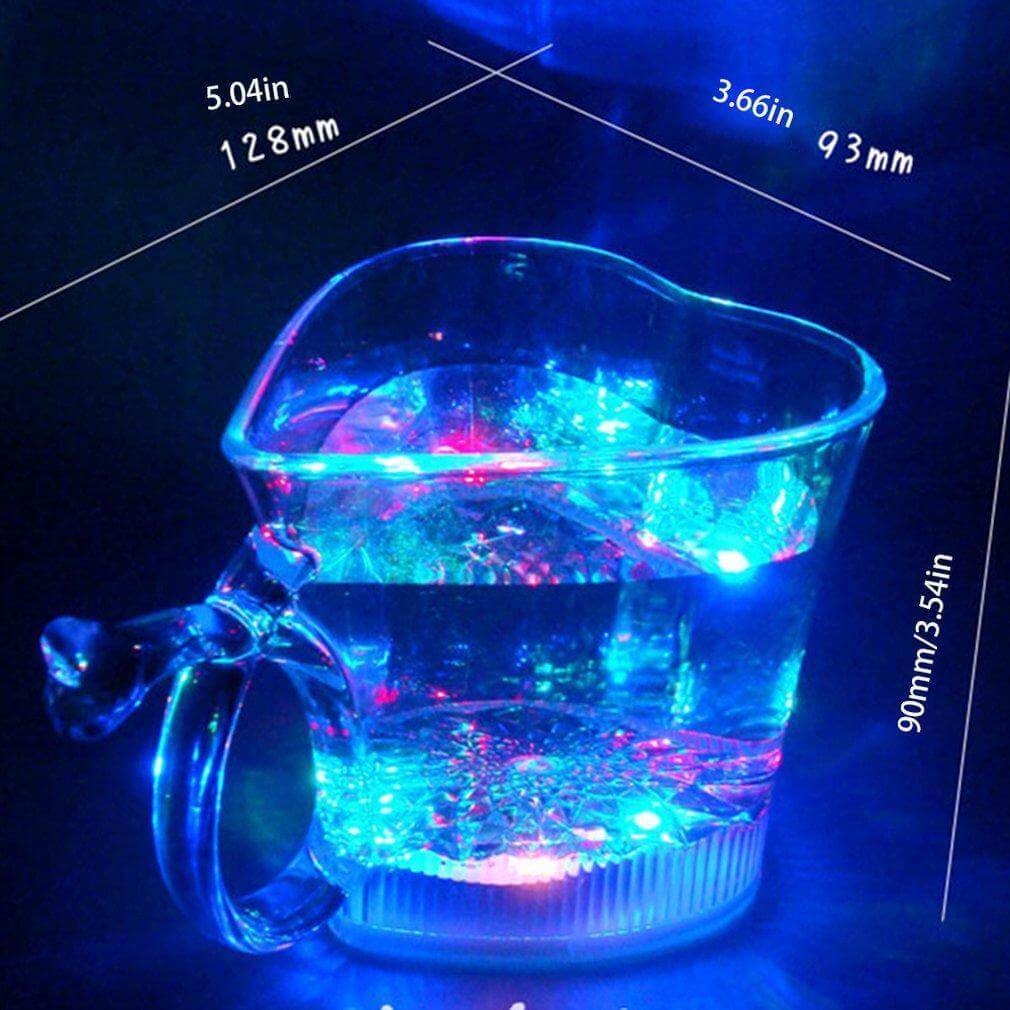 Heart Shaped Glowing Party Cup