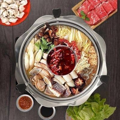 Stainless Steel Rotating Easy Cook Hot Pot Cookware