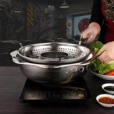 Stainless Steel Rotating Easy Cook Hot Pot Cookware