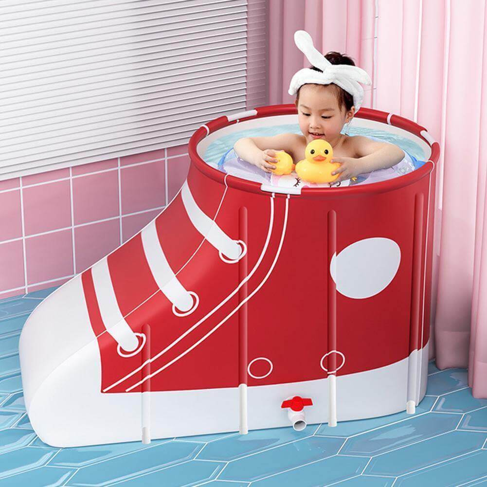 Portable Shoe-shaped Folding Bathtub