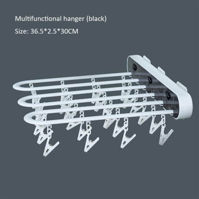 Wall-Mounted Folding Easy Drying Sock Hanger Rack