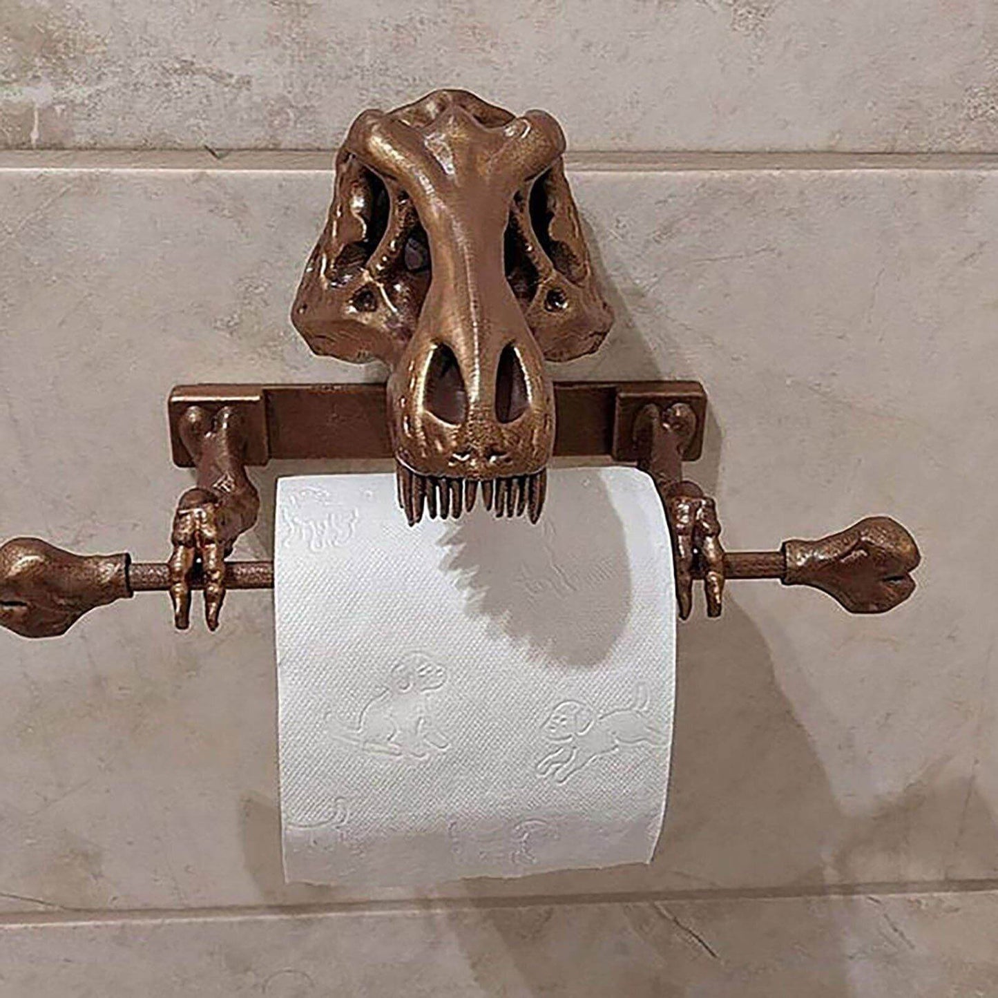 Creative Dinosaur Skeleton Toilet Paper Holder