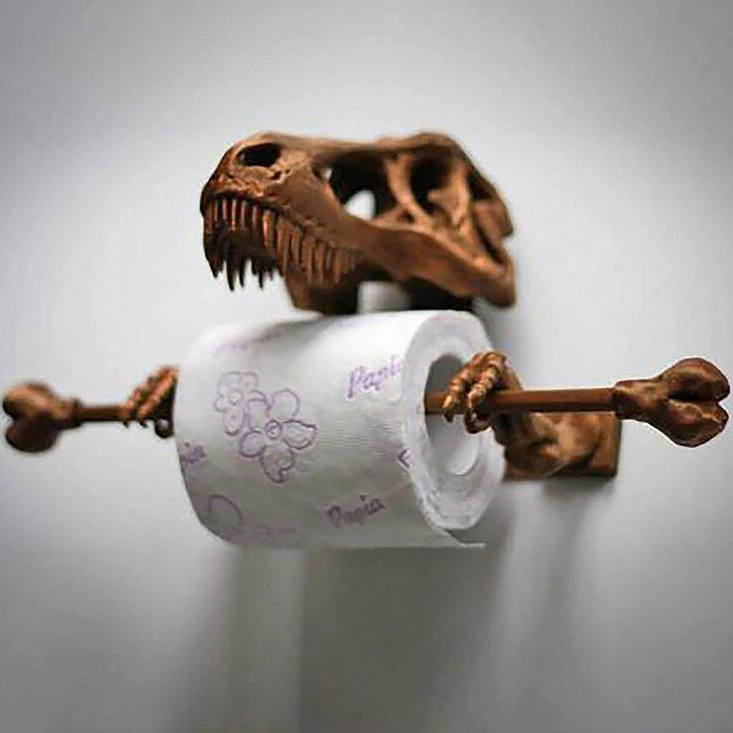 Creative Dinosaur Skeleton Toilet Paper Holder