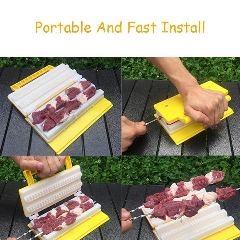 Portable Double BBQ Kebabs Maker