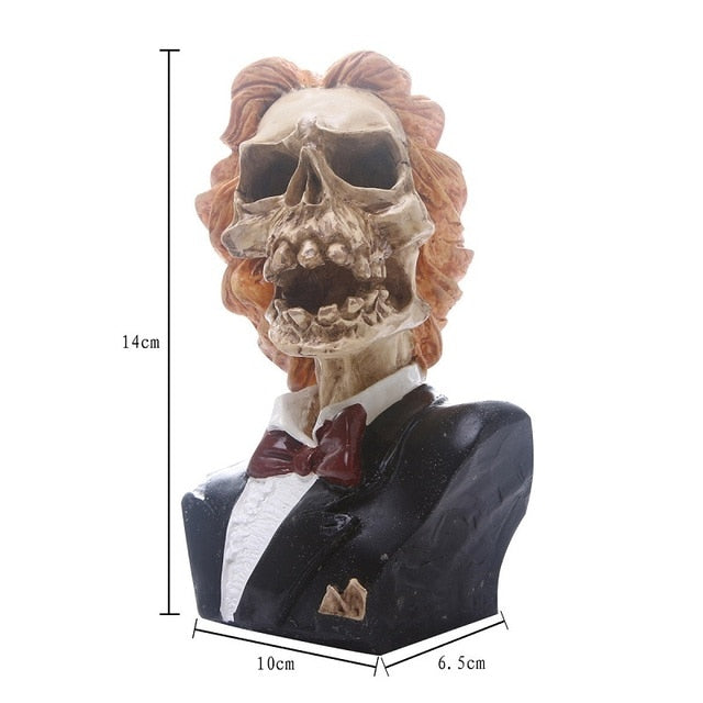 Skull Resin Skeleton Halloween Decoration