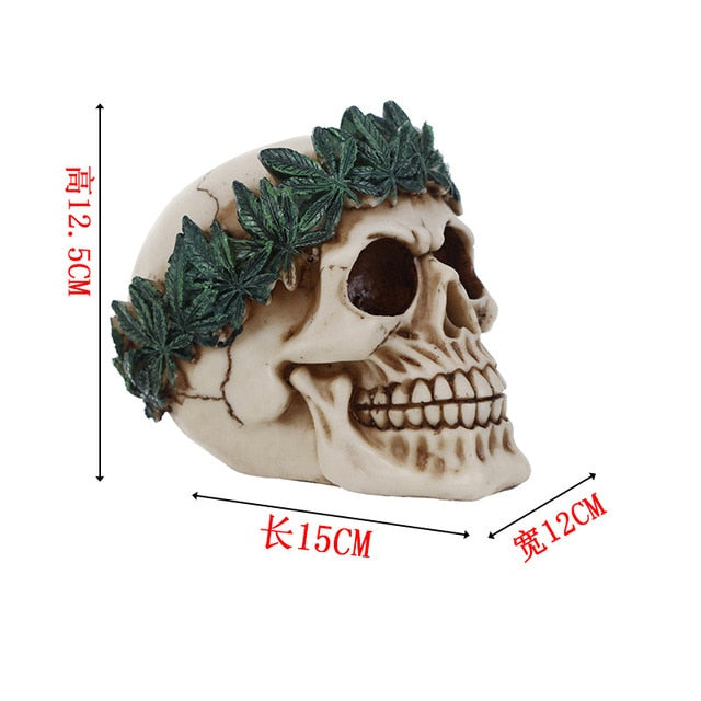 Skull Resin Skeleton Halloween Decoration