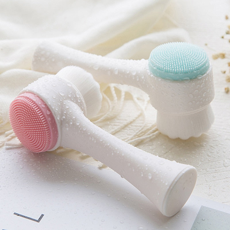 Double-Sided Face Cleaning Massager Brush