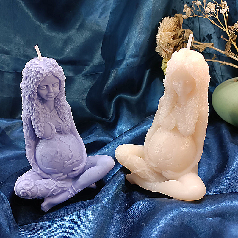 Handmade Mother Earth Candle Mold