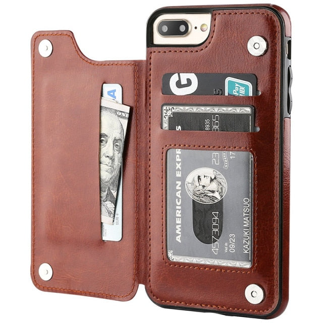 Luxury Leather Slim iPhone 13 Case